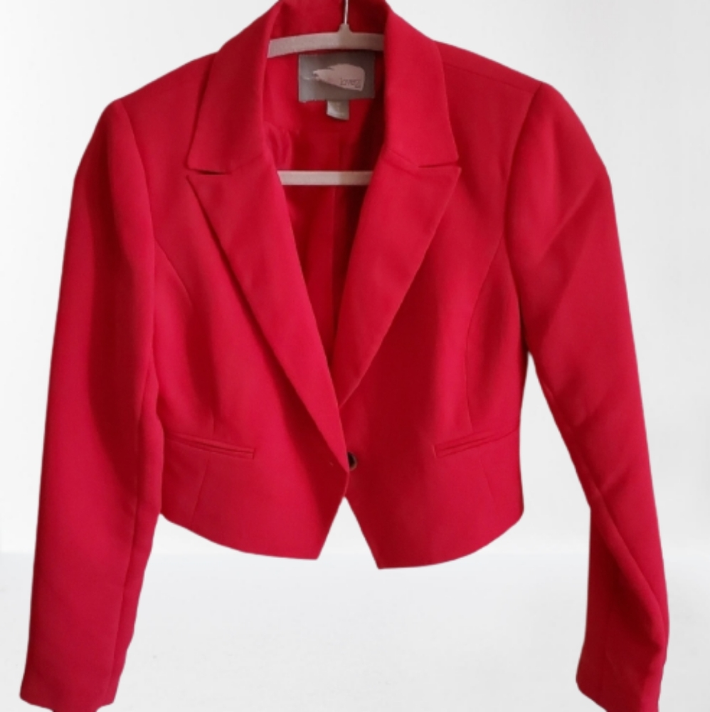 FOREVER 21 WOMEN RED BLAZER (SIZE XS)